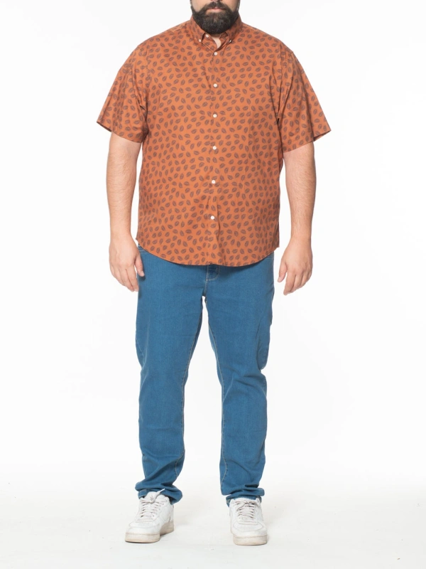 E2685 CAMICIA  STRETCH FANTASIA MEZZA  MANICA