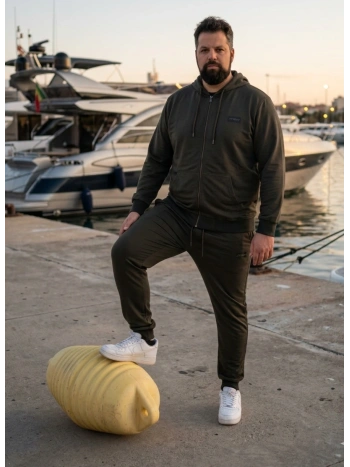 43901 FELPA CAPPUCCIO FULL ZIP XF SPORT