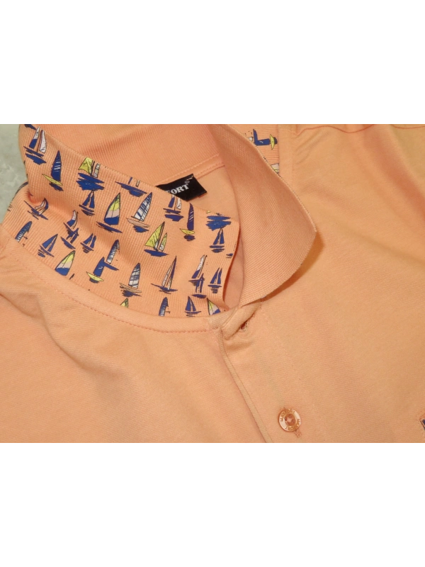 43255 POLO PIQUET STRETCH INSERTI FANTASIA