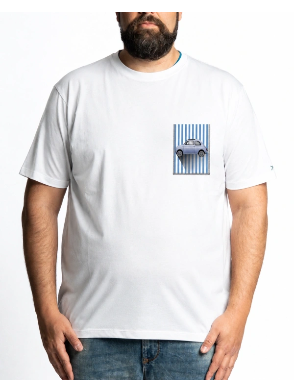 MAXFORT POCKET T-SHIRT WITH PHOTOGRAPHIC PRINT