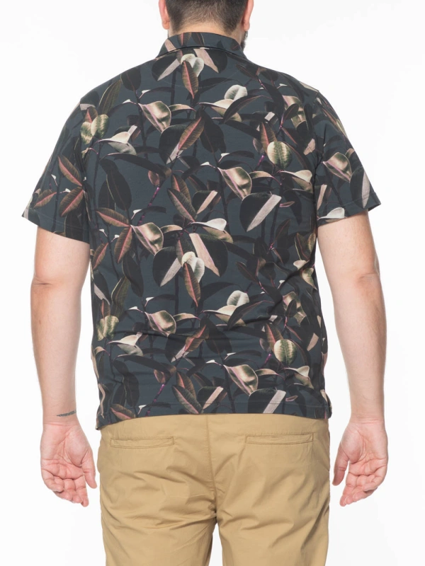 P25596 STRETCH POLO SHIRT WITH FANTASY PRINT