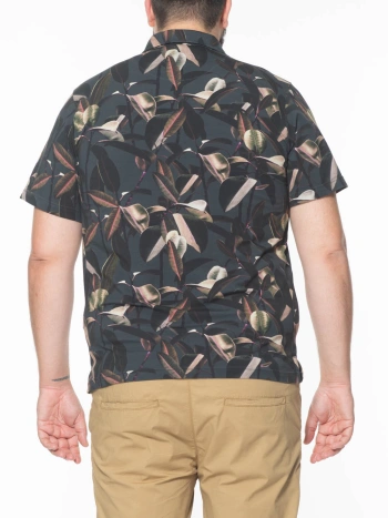 P25596 POLO STRETCH STAMPA FANTASIA