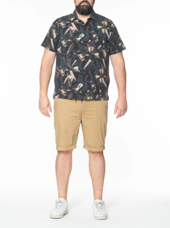 P25596 POLO STRETCH STAMPA FANTASIA