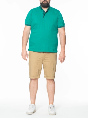 P25599 STRETCH PIQUET POLO SHIRT BUTTON DOWN