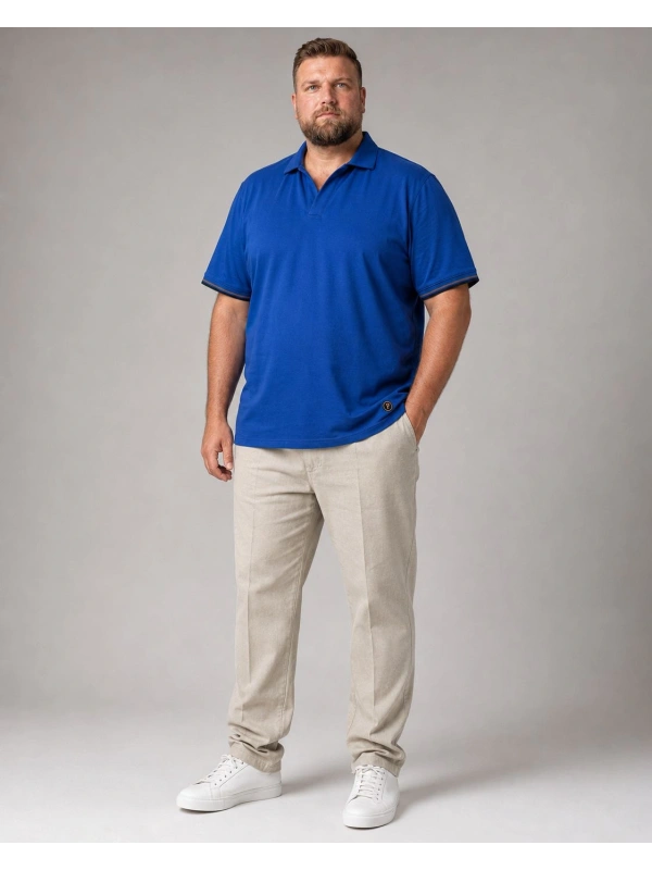 POLO STRETCH COLLO DERBY TAGLIE FORTI PRESTIGIO MAXFORT