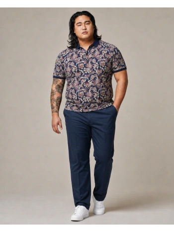 P25596 STRETCH POLO SHIRT WITH FANTASY PRINT