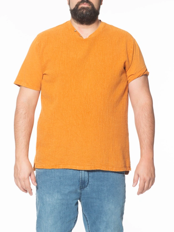 41313 T SHIRT SCOLLO V  ELASTICIZZATA