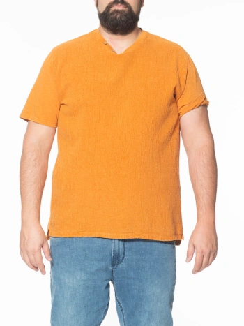 41313 T SHIRT SCOLLO V  ELASTICIZZATA