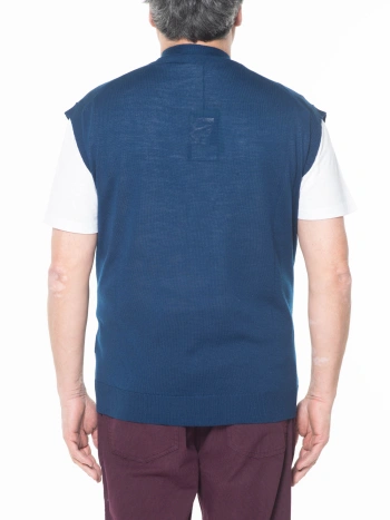 3335 CARDIGAN GILET MISTO LANA CON BOTTONI