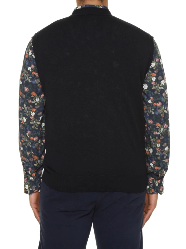 3335 CARDIGAN GILET MISTO LANA CON BOTTONI