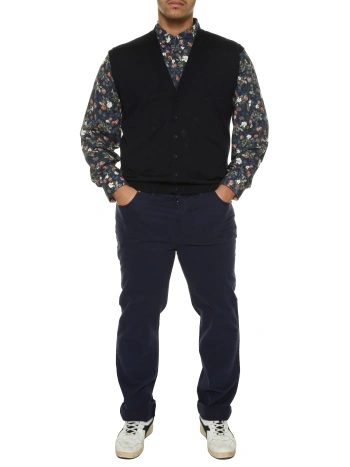 3335 CARDIGAN GILET MISTO LANA CON BOTTONI