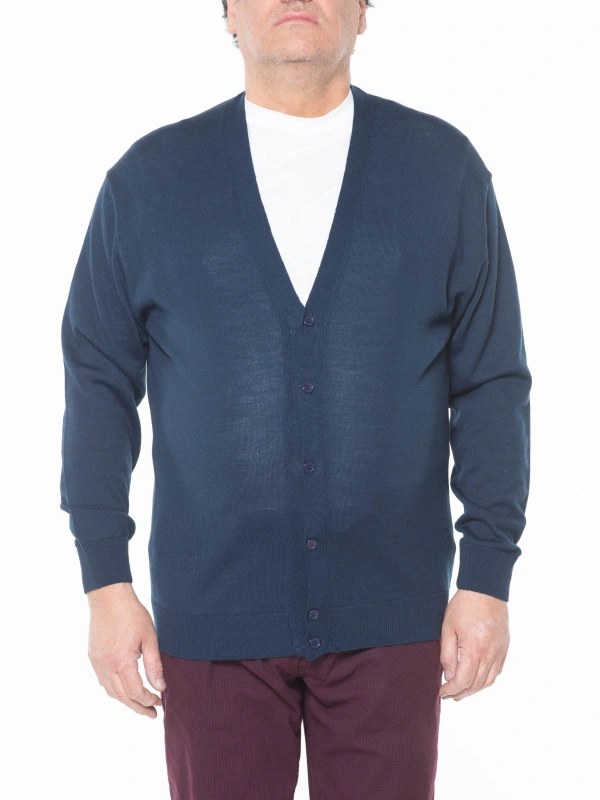 3337 WOOL MIXED BUTTON CARDIGAN