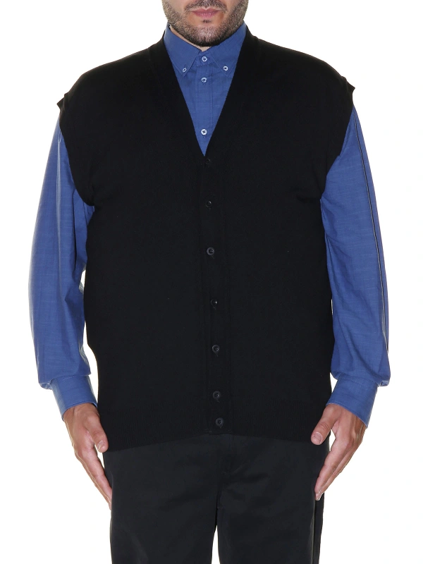 5421 GILET LANA CON BOTTONI
