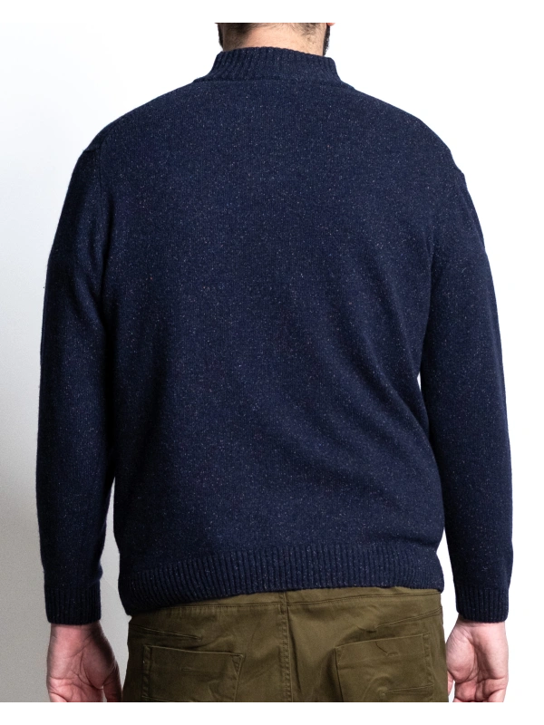 6511 WOLF COLLAR SWEATER WITH BUTTONS