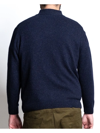 6511 WOLF COLLAR SWEATER WITH BUTTONS