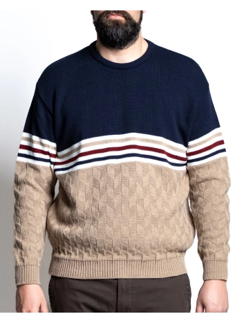 6512 MAGLIA GIROCOLLO CON SPEZZATURE