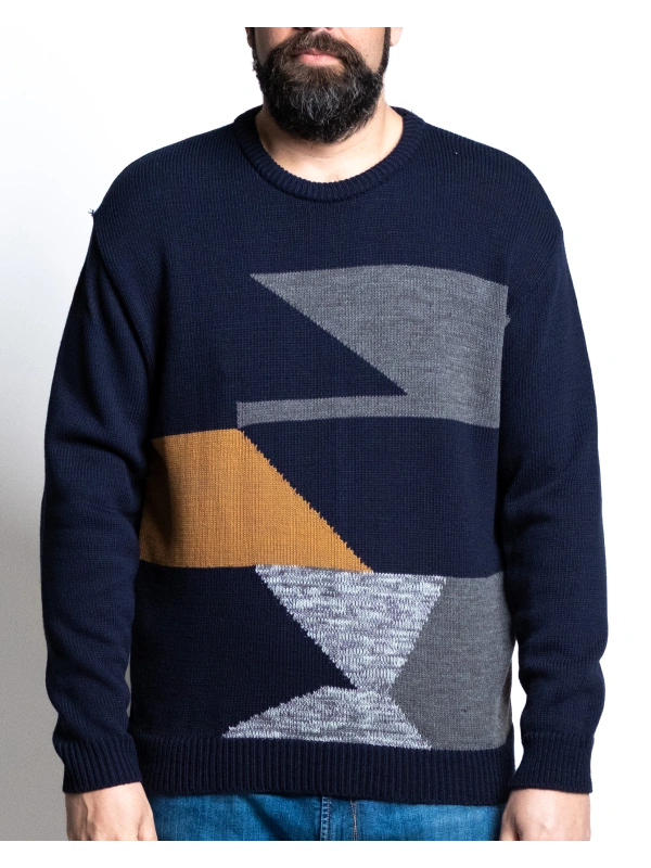 6513 MAGLIA GIROCOLLO FANTASIA