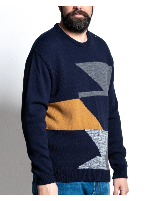 6513 MAGLIA GIROCOLLO FANTASIA 2