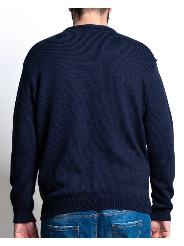 6513 MAGLIA GIROCOLLO FANTASIA