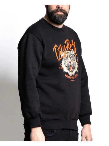 44101 FELPA GIROCOLLO STAMPA TIGRE