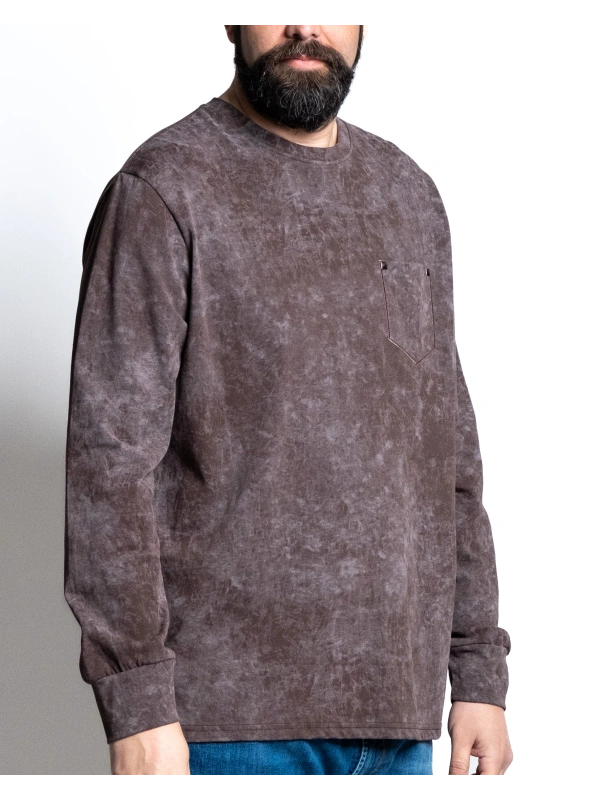 44453 T SHIRT MARMORIZZATA MANICA LUNGA 2