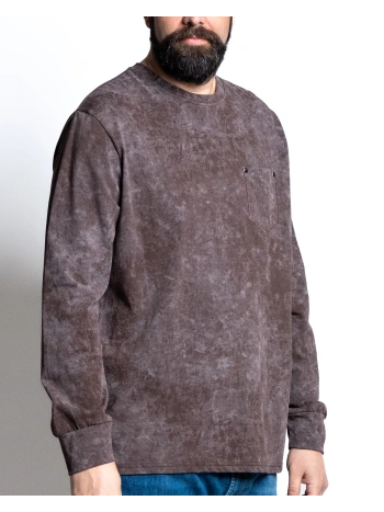 44453 T SHIRT MARMORIZZATA MANICA LUNGA