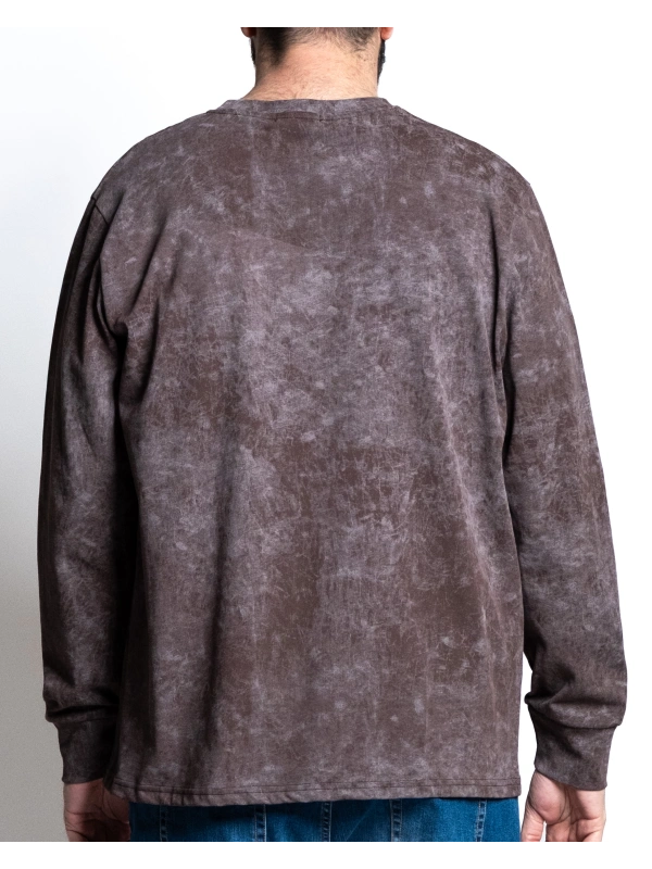 44453 T SHIRT MARMORIZZATA MANICA LUNGA