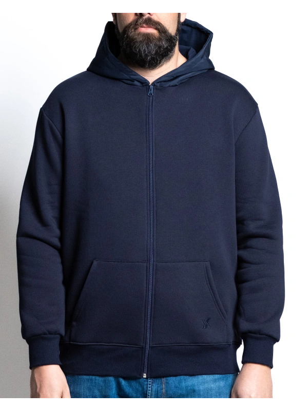 44500 GIACCA ZIP FULL ZIP CAPPUCCIO NYLON