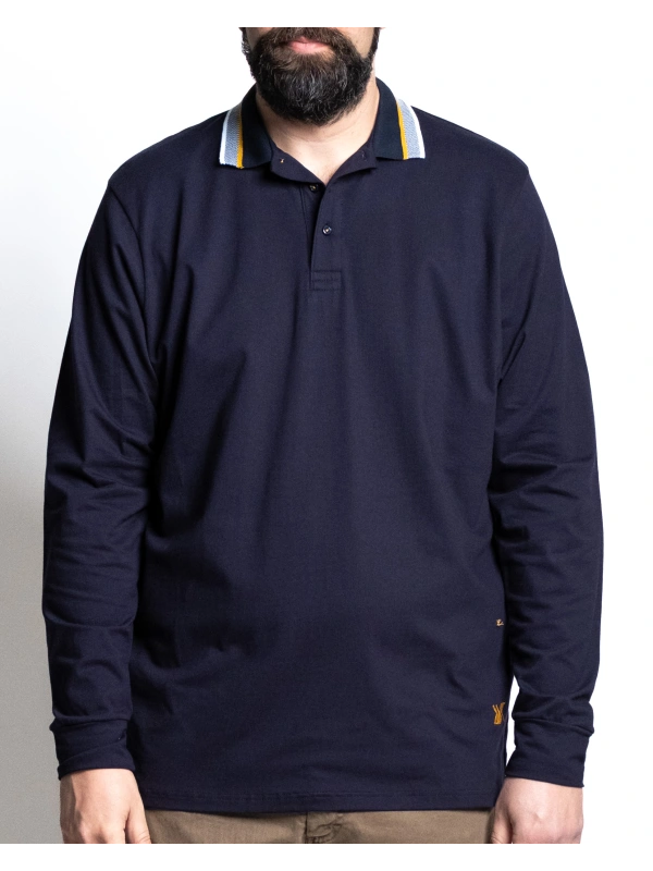 44550 POLO PIQUET STRETCH COLLO JACQUARD