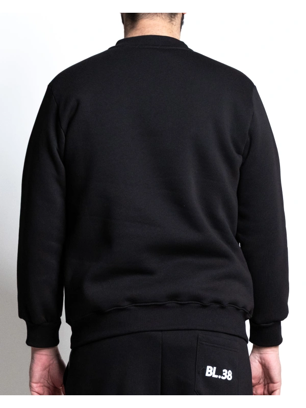 B38651 FELPA GIROCOLLO BL38