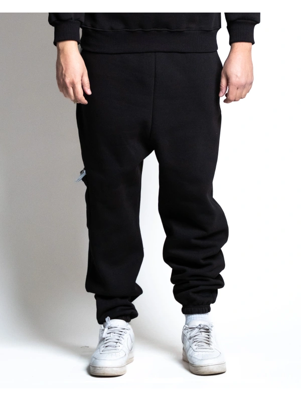 B38670 PANTALONE FELPA  CARGO CON INSERTI