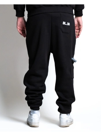 B38670 PANTALONE FELPA  CARGO CON INSERTI