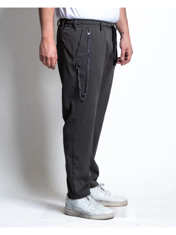 E2901 PANTALACCIO VISCOSA ELASTICIZZATO NERO