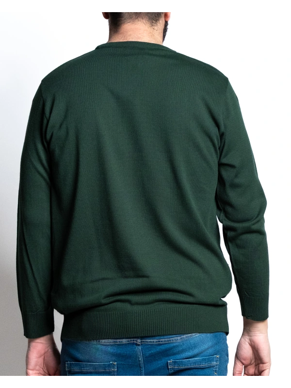 E2912 SOLID COLOR CREW NECK SWEATER