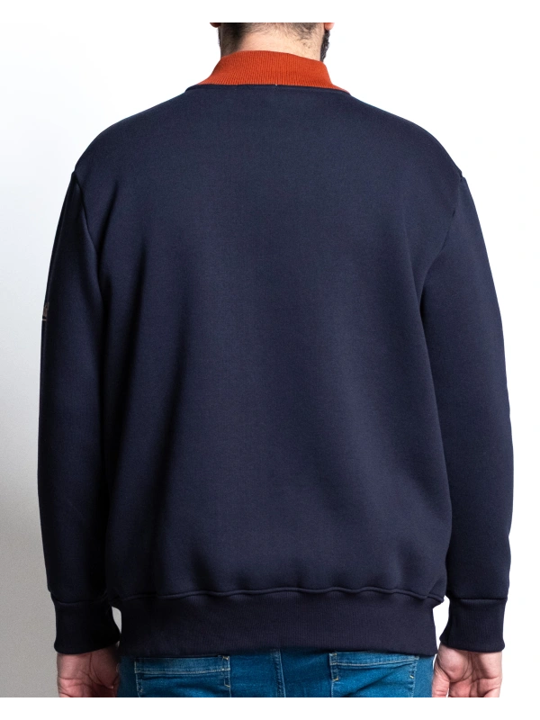 E2920 PLUS SIZE FULL ZIP SWEATSHIRT WITH MOUNTAIN ADVENTURE PRINT
