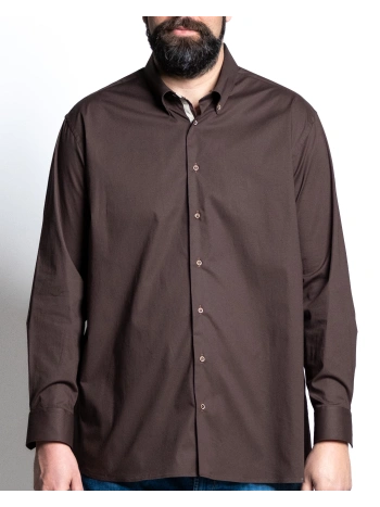 NIZZA STRETCH SHIRT WITH BUTTON-DOWN COLLAR