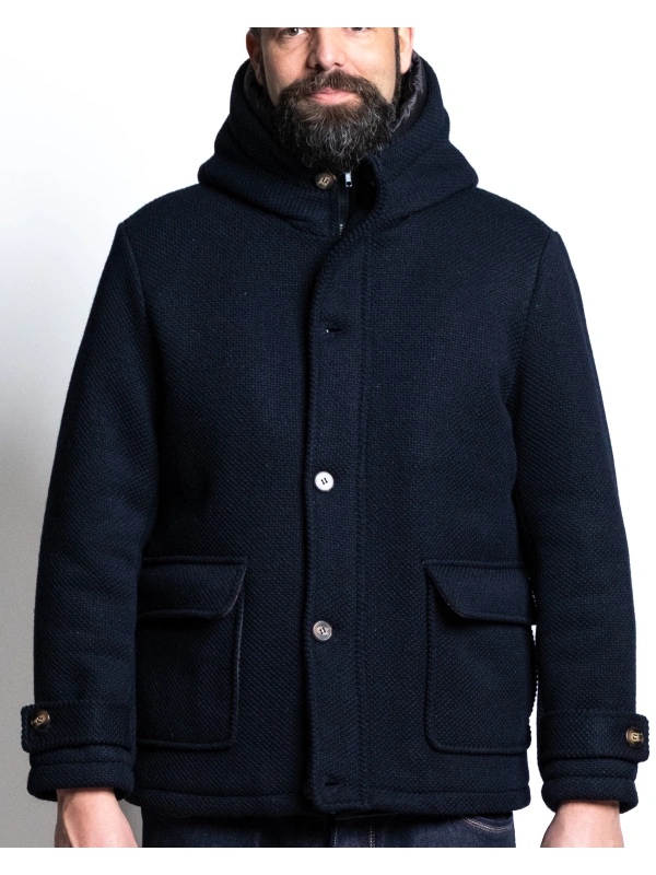 P27003 PARKA CORTO MISTO LANA