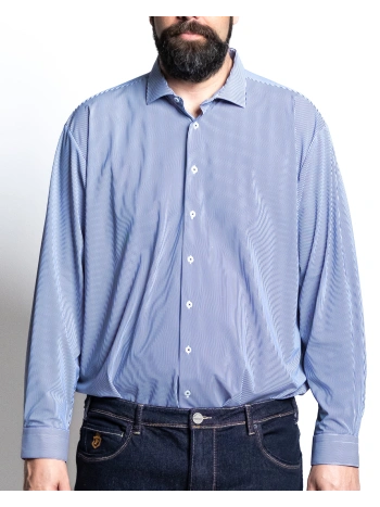 P27020 NON-IRON LONG-SLEEVED PATTERNED SHIRT
