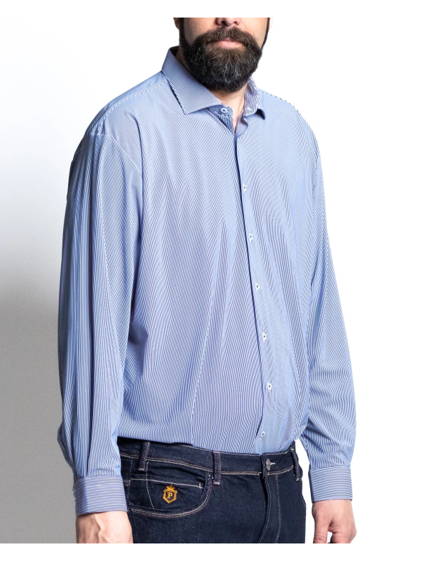 P27020 NON-IRON LONG-SLEEVED PATTERNED SHIRT