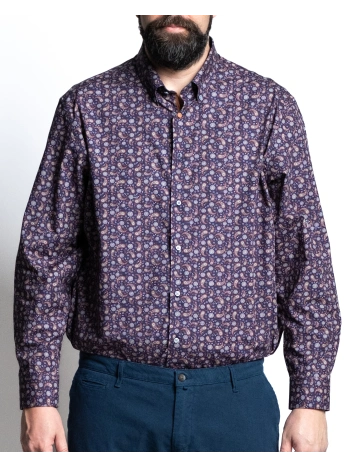 P27023 CAMICIA FANTASIA MANICHE LUNGHE
