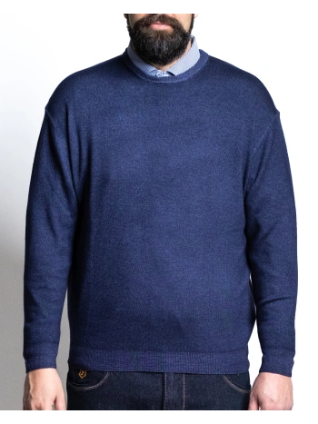 P27082 SW CREW NECK SWEATER PLUS SIZE MEN'S CLASSIC