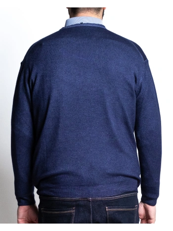 P27082 MAGLIA STONE WASH GIROCOLLO