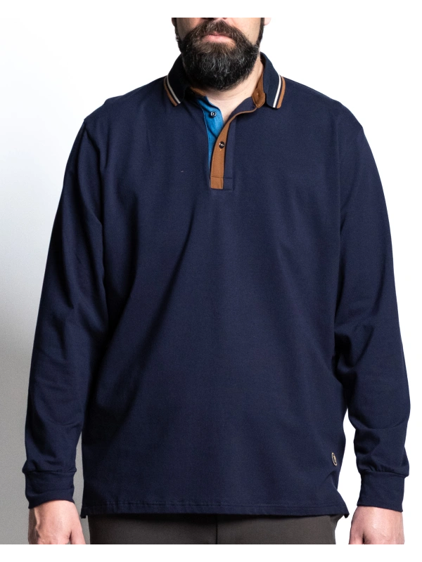 P27091 STRETCH POLO WITH CONTRAST COLLAR