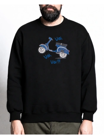 E2925 FELPA GIROCOLLO VESPA