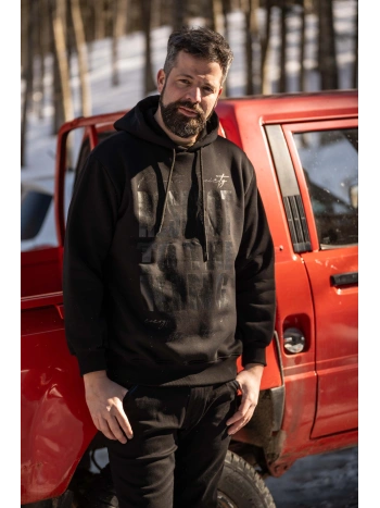 PLUS SIZE HOODIE WITH RESPECT PRINT