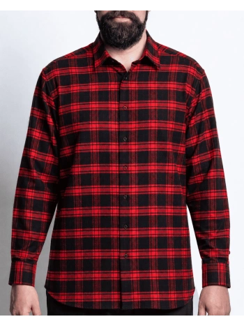 E2950 MAXFORT PLUS SIZE CHECKED VAILABLE SHIRT