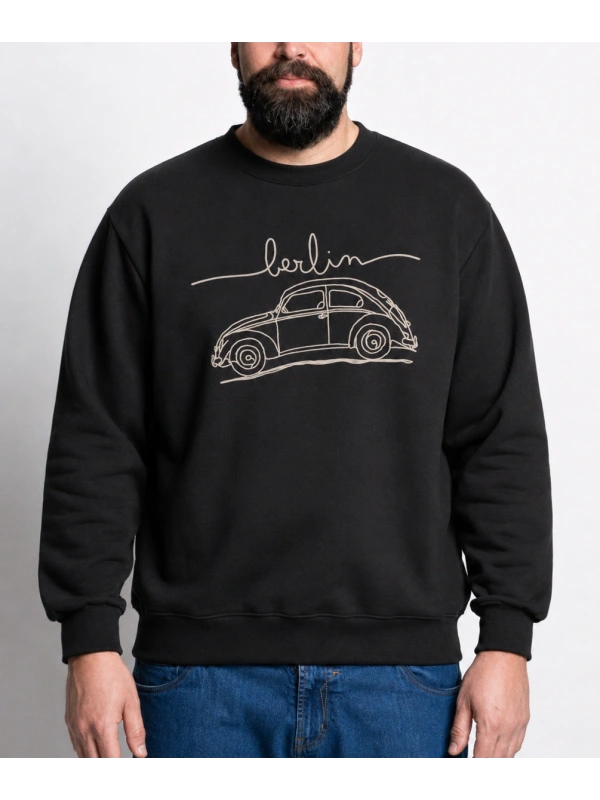 44102 VINTAGE CITY COLLECTION CAR CREW NECK SWEATSHIRT