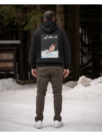 44103 HOODIE STAMPA SCI VINTAGE
