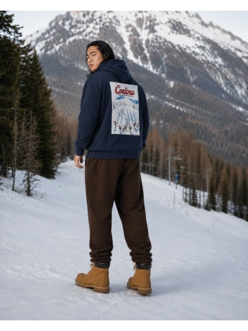 44103 HOODIE STAMPA SCI VINTAGE