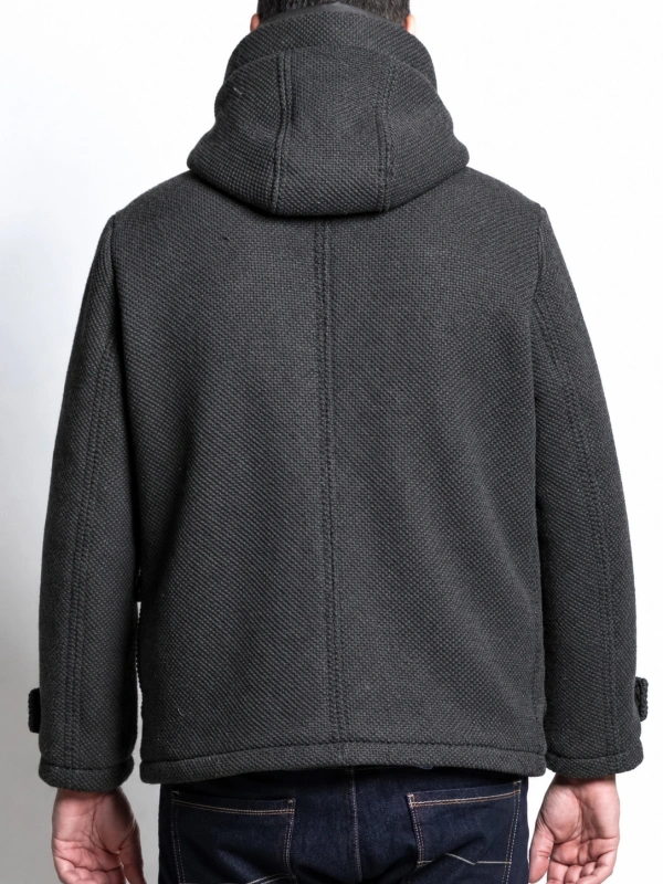 p27003 PLUS SIZE WOOL BLEND PARKA WITH HOOD